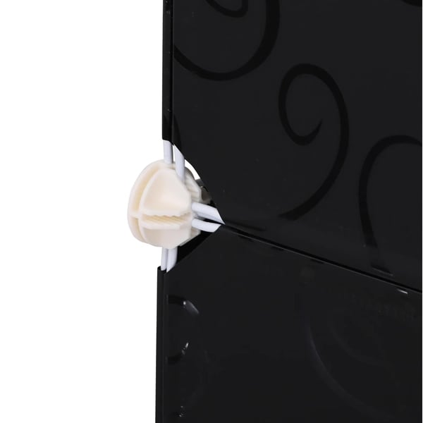 Rootz Garderobe - Opbevaringsskab - Rumskab - Tøjstang - Kuber - Sort - Hvid - 111x47x145 cm