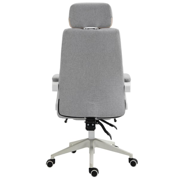 Rootz Kontorstol - Drejestol - Executive stol - Ergonomisk - 51 x 50 x 117-127 cm - Justerbar - Fodstøtte - Vippefunktion - Grå