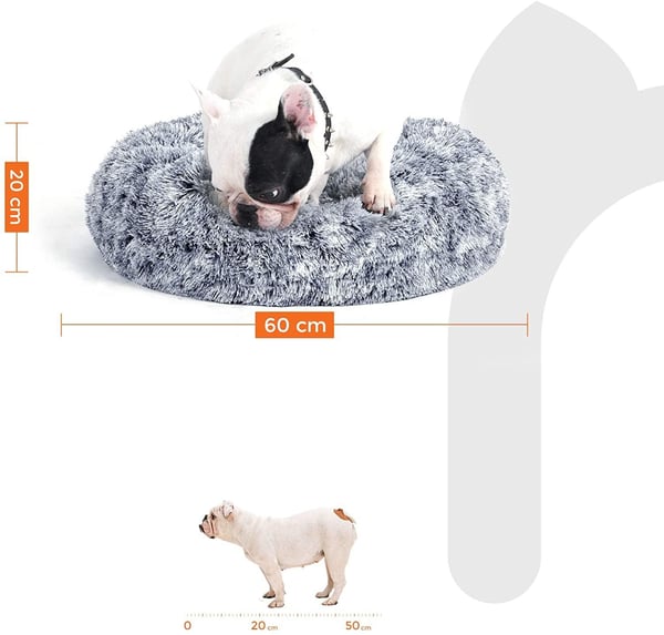 Rootz Hundeseng - Katteseng - Dyreseng - Grå - 60 x 20 cm