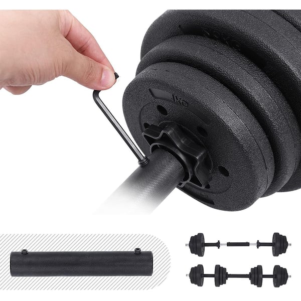 Rootz Håndvægte Sæt - Håndvægte - Forbindende stålrør - Fitness - Vægtløftning - 2,5 kg - 1,25 kg - 1 kg