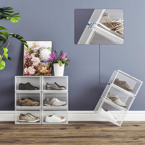 Rootz Shoe Storage Systems - Stabelbar skoholder - Skoæske - Hvid - 28 x 36 x 22 cm