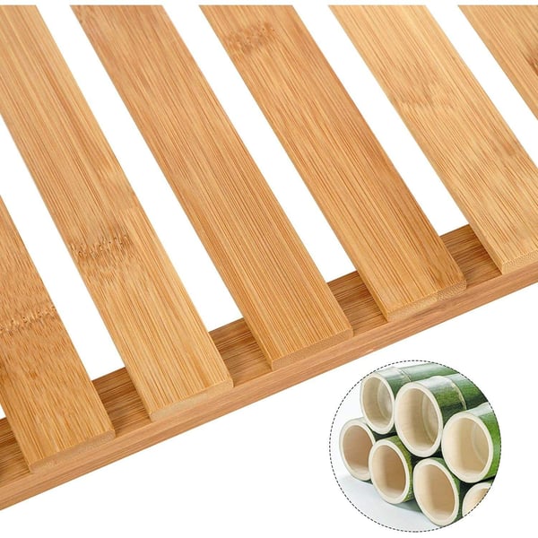 Rootz Bathroom Rack Bamboo - säilytysteline, jossa 3 kerrosta