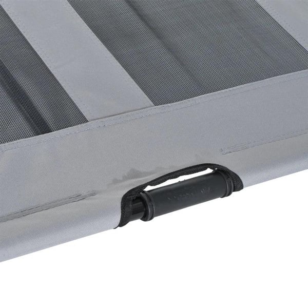 Rootz Pet Bed - Hundeseng - Udendørs hundeseng - Seng med baldakin - UV-beskyttelse - Åndbar - Grå - 92 X 76 X 90 Cm