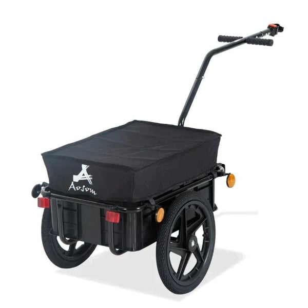 Rootz Cykeltrailer - Cargo Trailer - Cykel Trailer - Cargo Trailer - Havevogn - Sort - 144 x 59 x 80 cm