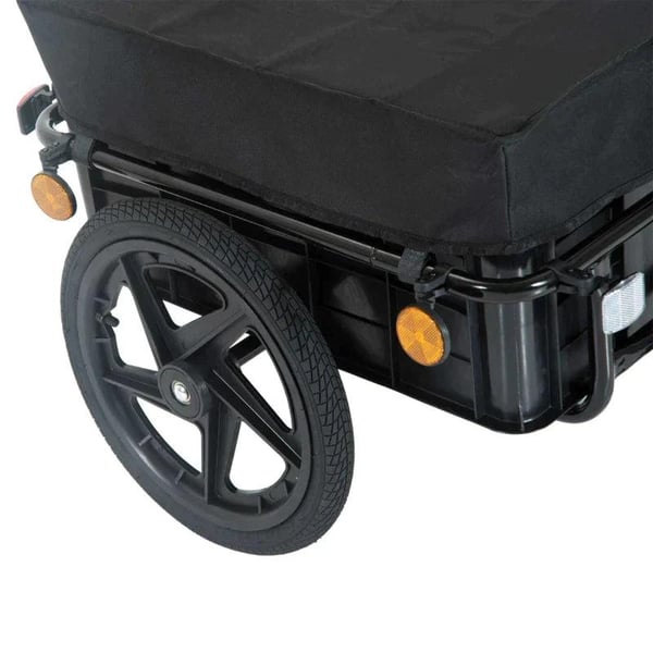 Rootz Cykeltrailer - Cargo Trailer - Cykel Trailer - Cargo Trailer - Havevogn - Sort - 144 x 59 x 80 cm