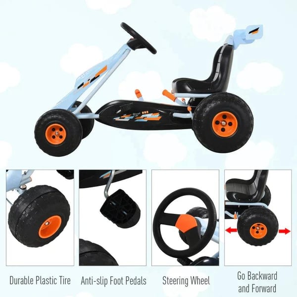 Rootz Go-kart - Børnebil - Børnelegetøj - Justerbart sæde - Børne - Børnebil - 97 x 66 x 59 cm