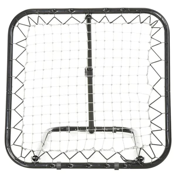 Rootz Rebounder Net - Jalkapallon palautusverkko - Taitettava takapotkumaali - Rebound-seinäverkko - Säädettävä - Musta - 78 x 84 x 65-78 cm