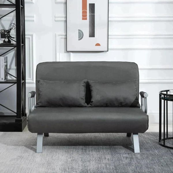 Rootz Sovesofa - Dobbeltsofa - Lænestolsseng - Gæsteseng - Sammenklappelig seng - Grå - 105 x 80 x 78 cm