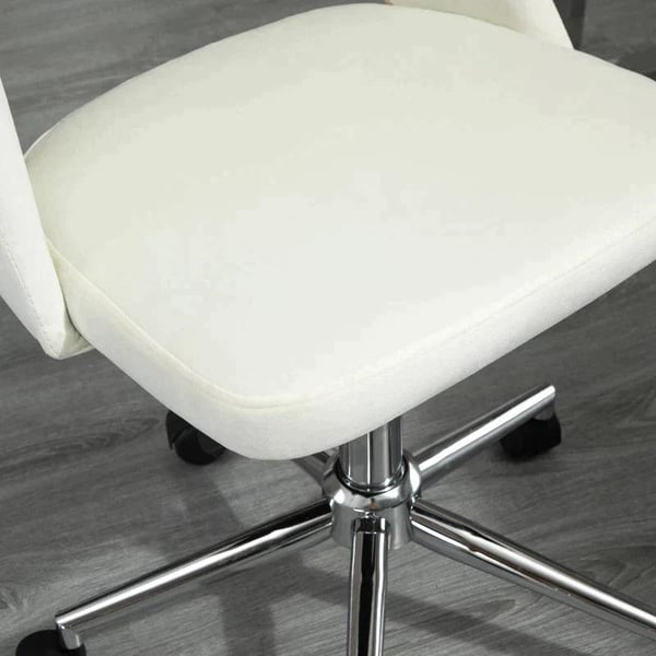 Rootz Stol - Kontorstol - Drejestol - Relax Chair - Kammusling Form - Kontor - Soveværelse - Stue - Beige - 49W x 54D x 79-91H cm