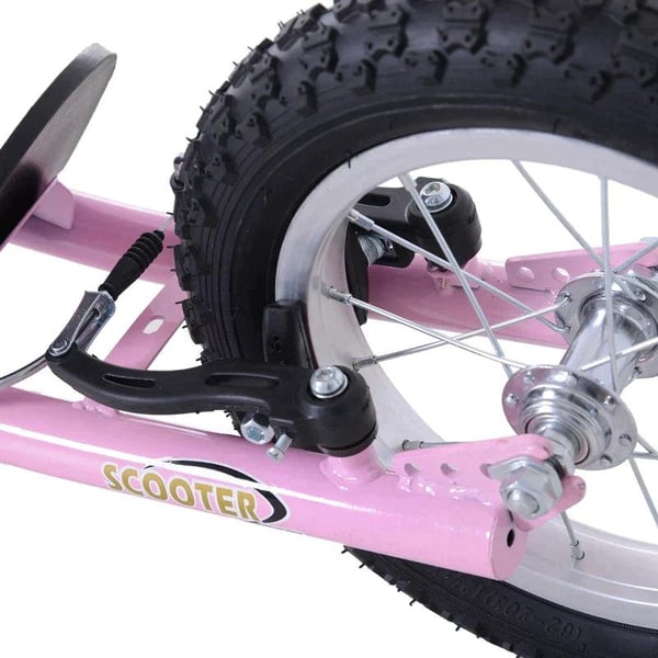 Rootz børnescooter - Kick Scooter - City Scooter - Teenager Scooter - Push Kick Scooter til børn - Justerbart styr - Dual Brakes Kickstand - Pink