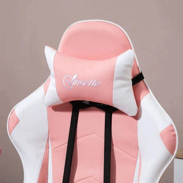 Rootz Gaming Chair - Kontorstol - Computerstol - Drejestol - Skrivebordsstol - Pink - 64 cm x 67 cm x 127 cm