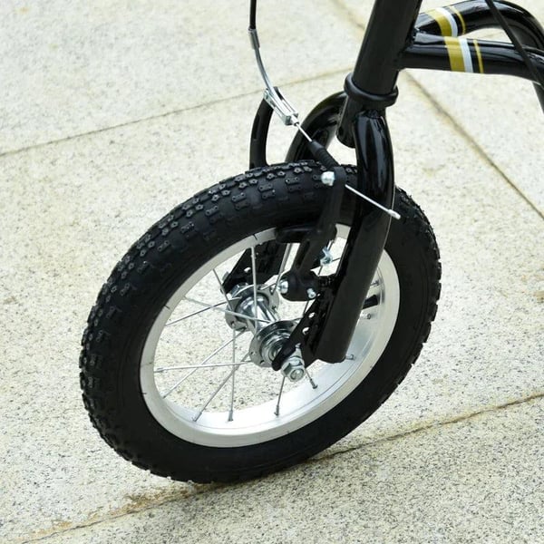 Rootz Scooter - Børnescooter - City Scooter - Kickboard Med Pneumatiske Dæk - Aluminium - Sort - 120 x 58 x 85-95 cm