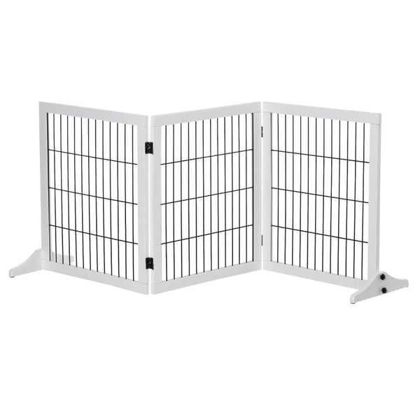 Rootz Barrier - Sikkerhedslåge - Hundeport - Trappeport - Hundesikkerhedslåge - Dørsikkerhedslåge - Hvid - 185 x 36 x 71 cm