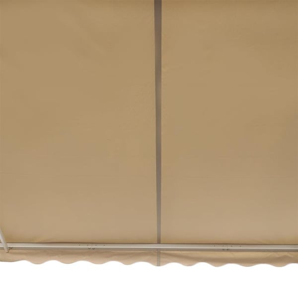 Rootz Markise - Solafskærmning - Indtrækkelig - Med håndsving - Metalramme - Polyester - Blå + Beige - 3,95 x 2,45 x 3,50 m