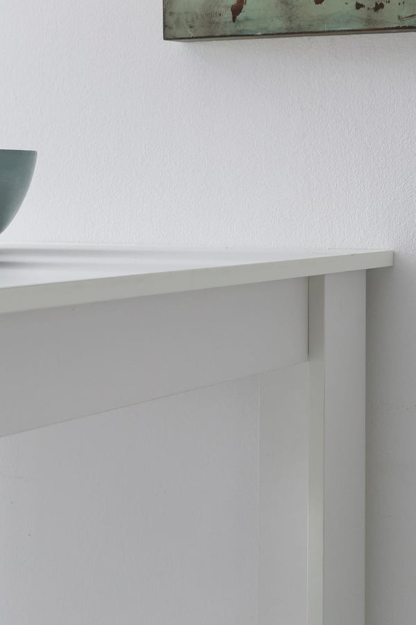Rootz Hvid 120 x 107,5 x 60 cm Barbord Køkkenbord i træ - Bardisk med integreret hylde - Bar Bistro Bord Køkken Rektangulært - Festbord træbord - Vægm