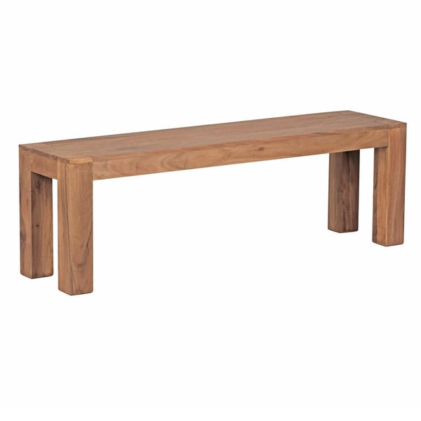 Rootz spisestuebænk massiv træ akacie 140 x 45 x 35 cm træbænk naturprodukt Køkkenbænk i landlig stil