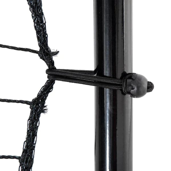 Rootz Football Rebounder Net - Football Rebounder - Trænings Rebounder Net - Foldbart Kickback - Goal Rebound - Justerbar i 5 trin - Stål - Sort - 128