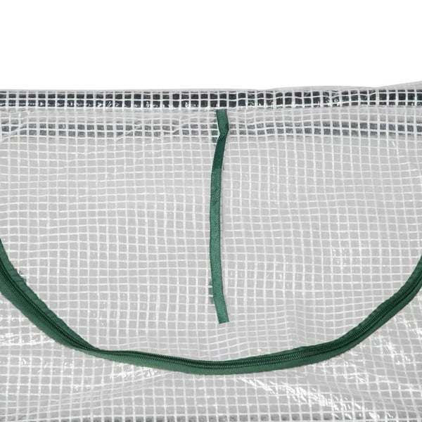 Rootz Drivhus - Folie Drivhus Med Vindue - PE Drivhus - Tomathus - Kold Ramme - Hvid - 120 x 60 x 60 cm