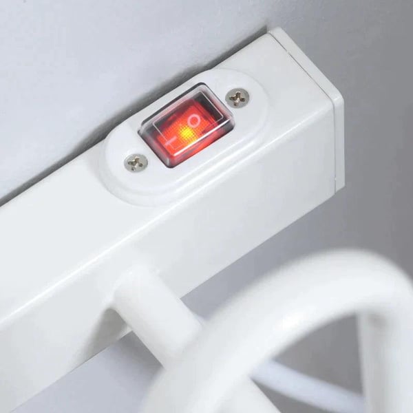 Rootz Elektrisk skotørrer - Skotørrer - Vægmonteringsskotørrer - Elektrisk - Temperatur op til 55° C - Stål/ABS - Hvid - 76 x 13 x 17cm
