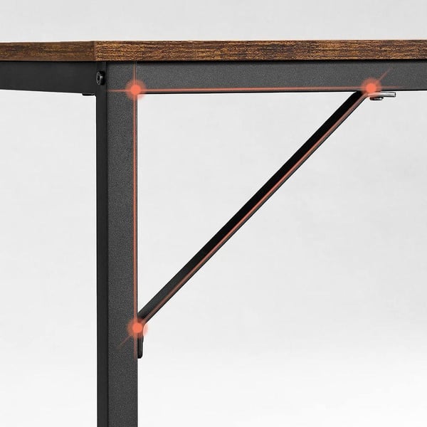 Rootz Skrivebord - Industrielt Design Skrivebord - Moderne Skrivebord - Ergonomisk Skrivebord - Stående Skrivebord - Skrivebord med justerbar højde -