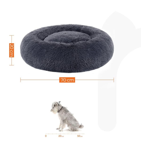 Rootz Hundeseng - Blødt polstret Hundeseng - Sovesofa Hundeseng - Hunderundseng - Kæledyrsseng - Katteseng - Transportabel Hundeseng - Kæledyrssovesen