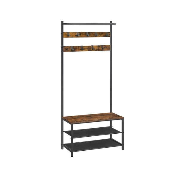 Rootz knageholder - knageholder med bænk - knagerække - stående knageholder - vægmonteret knageholder - Fritstående knageholder - Industriel knagehold