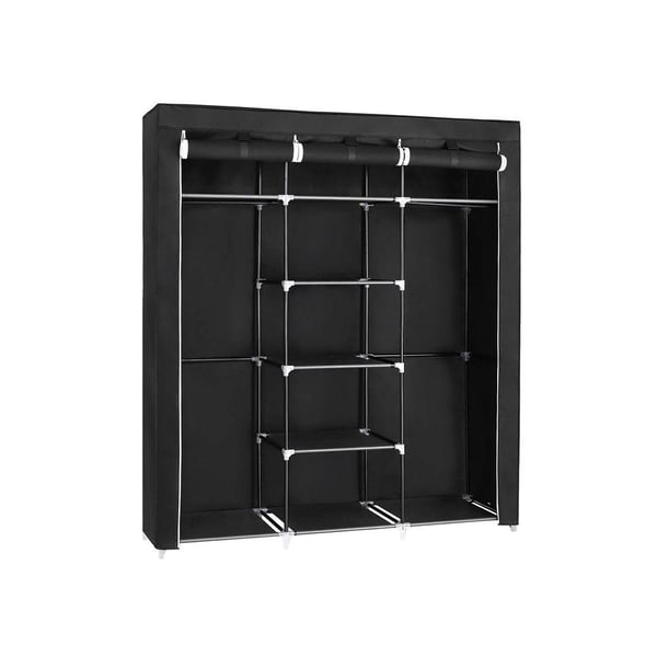 Rootz - XXL Canvas Garderobe - Garderobe - Opbevaringsskab - Sammenfoldeligt garderobeskab