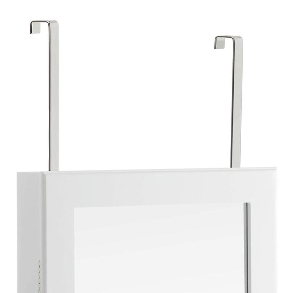 Rootz Door Hook - Oven koukku korukaappiin - Ripustusoven koukku - Oven ripustuskoukku - Kestävä ovikoukku - Oven koukkujärjestäjä - Hopea - 1,2 x 2,2