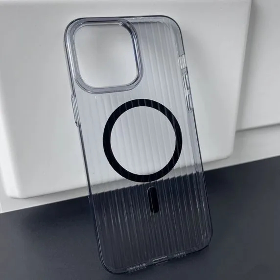 iPhone 15 Pro Max Mobilskal Korrugerad - Svart