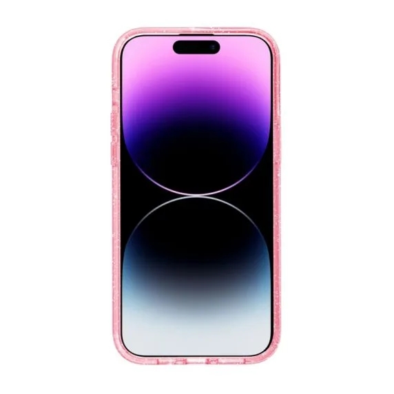 iPhone 15 Pro Max Mobilskal Glitter Magsafe - Rosa