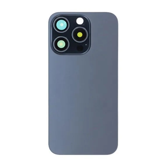 iPhone 15 Pro Baksida Glas med Magsafe Magnet - Blå
