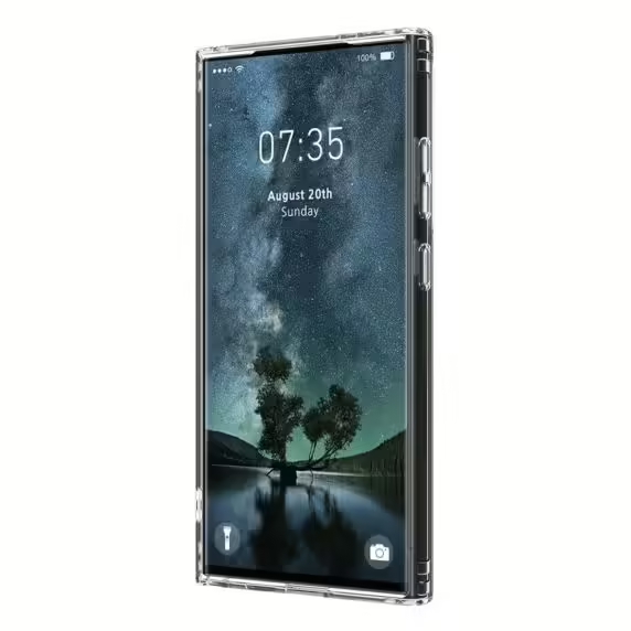 Samsung Galaxy S24 Ultra Mobilskal Hybrid med Magsafe - Transparent