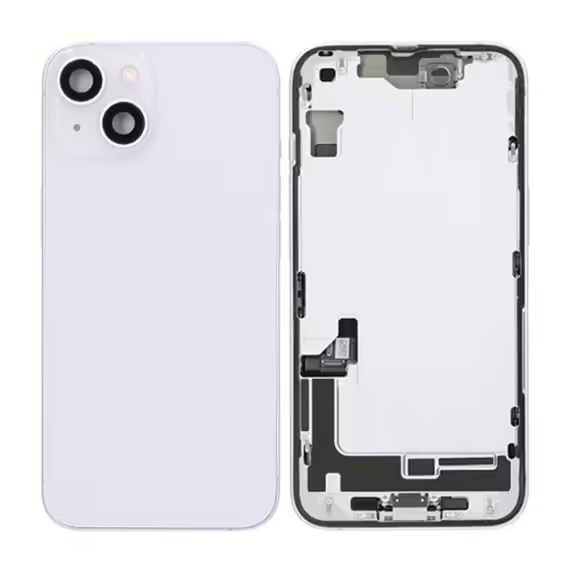 iPhone 14 Baksida med Komplett Ram - Lila