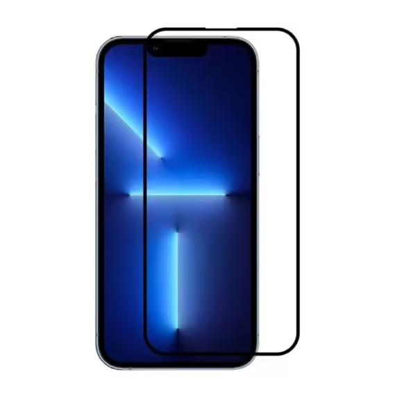 Skärmskydd iPhone 15/16 - 3D Härdat Glas Svart