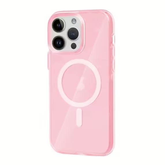 iPhone 15 Pro Mobilskal Glitter Magsafe - Rosa
