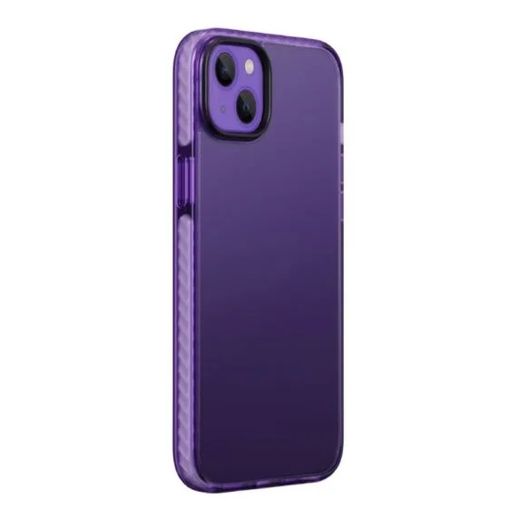 iPhone 15 Stöttåligt TPU Mobilskal - Lila