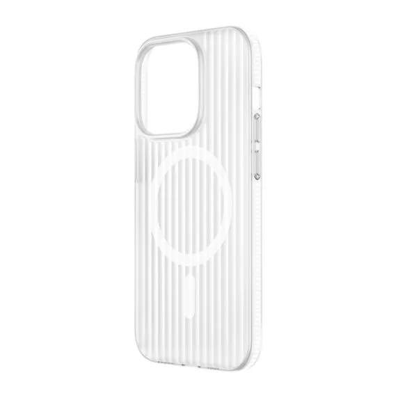 iPhone 14 Pro Max Mobilskal Korrugerad Anti-Halk - Transparent