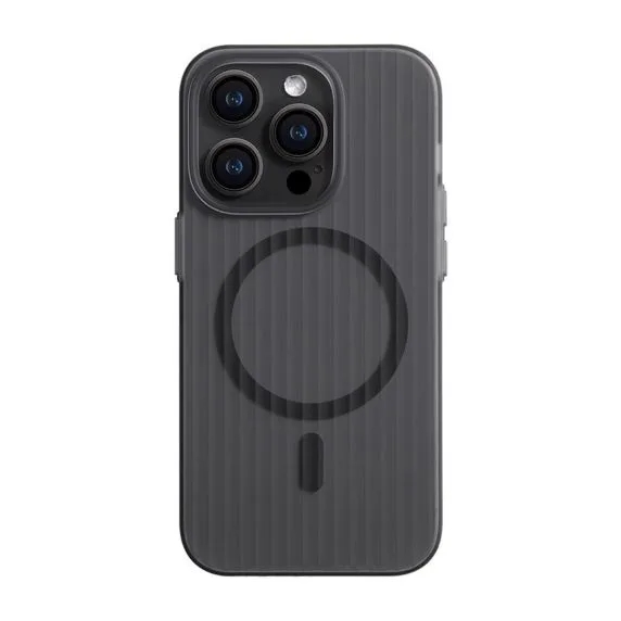 iPhone 14 Pro Mobilskal Korrugerad - Svart
