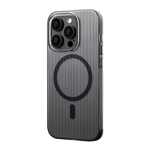 iPhone 14 Pro Mobilskal Korrugerad - Svart