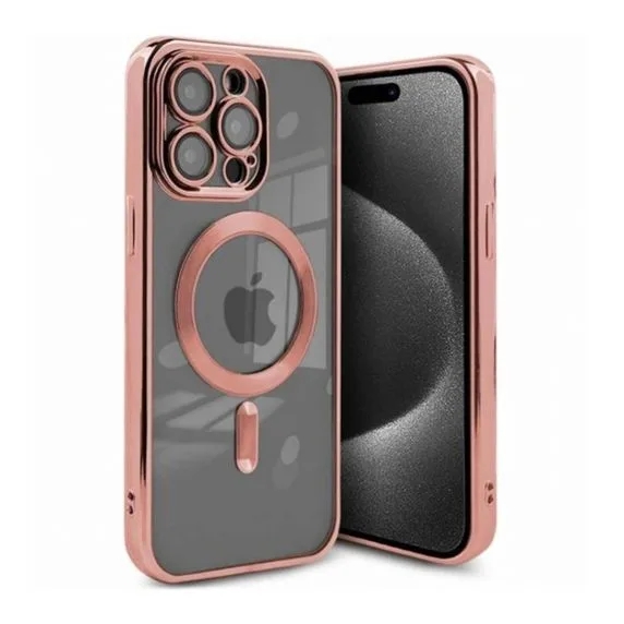 Luxury Mobilskal med Magsafe iPhone 14 Pro Max - Rosa
