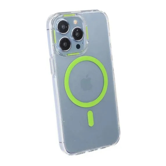 iPhone 14 Pro Max Stöttålig Mobilskal med Magsafe - Grön
