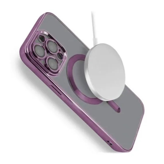 Luxury Mobilskal med Magsafe iPhone 14 Pro Max - Lila