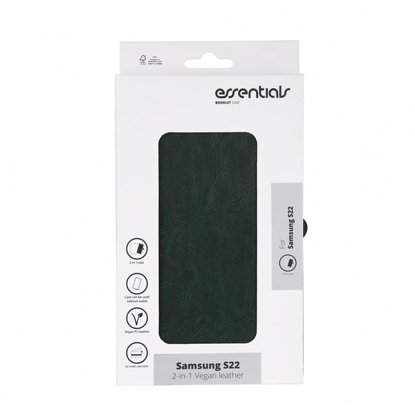Samsung Galaxy S22 PU wallet, detach,3 cards,Green