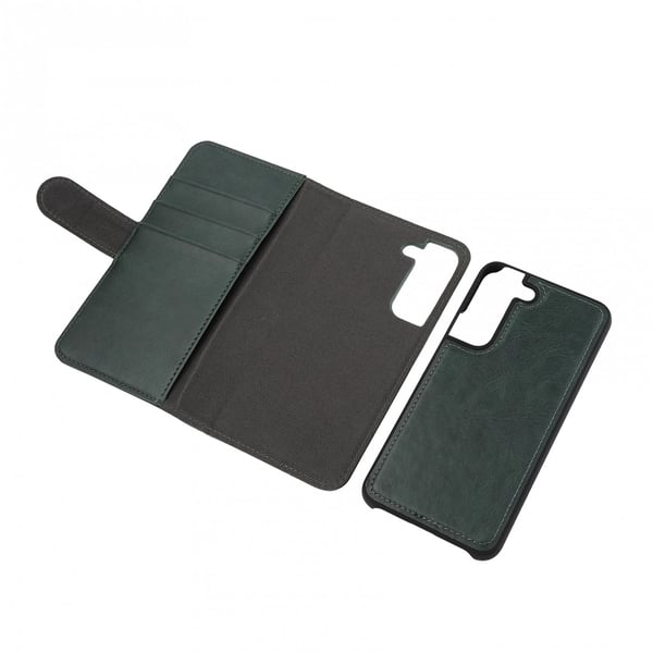 Samsung Galaxy S22 PU wallet, detach,3 cards,Green