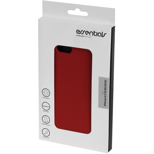 iPhone 6/7/8/SE (2020) silicone back cover, Red
