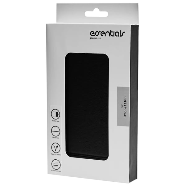 iPhone 13 Mini PU wallet, 3 cards, Black