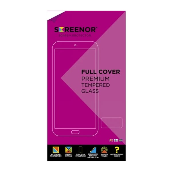 Screenor iPhone 14 Plus / 13 Pro Max Premium-skärmskydd, New Full Cover, svart