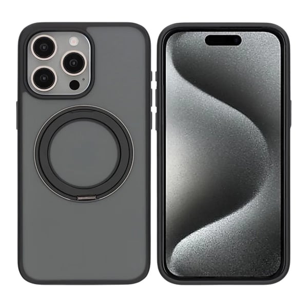 Phone 15 Pro Max Mobilskal med Magsafe Stativ - Svart