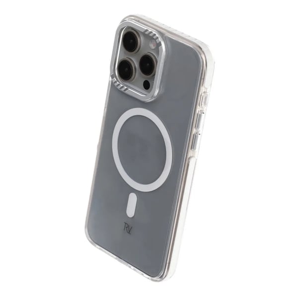 iPhone 15 Pro Max Rvelon Mobilskal Magnet Förstärkt - Vit