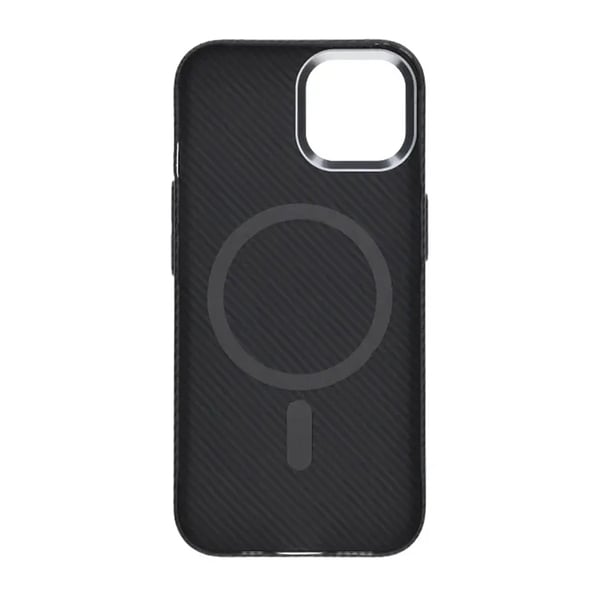 iPhone 15 Mobilskal Carbonmönstrad - Svart